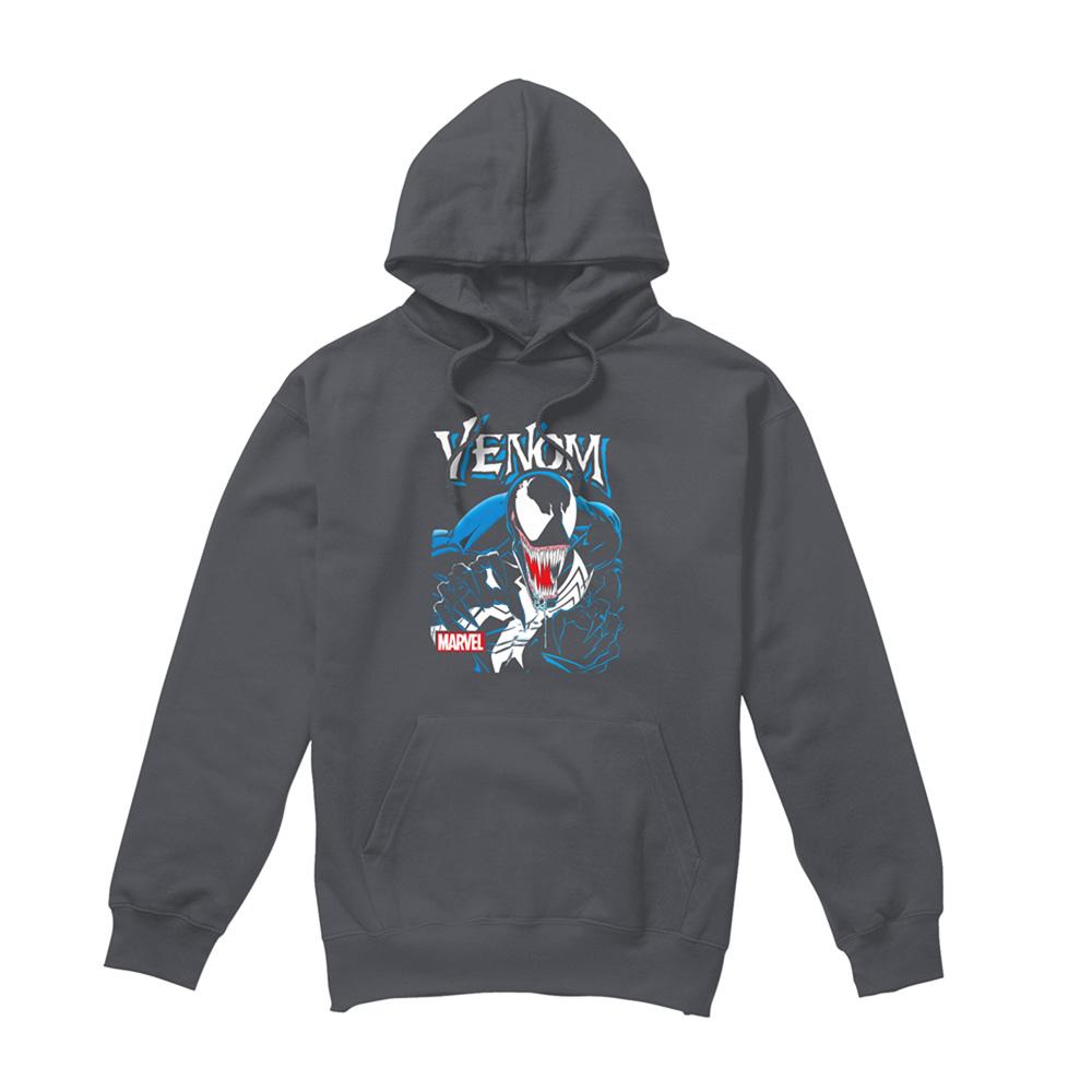 Charcoal - Front - Venom Unisex Adult Antihero Hoodie