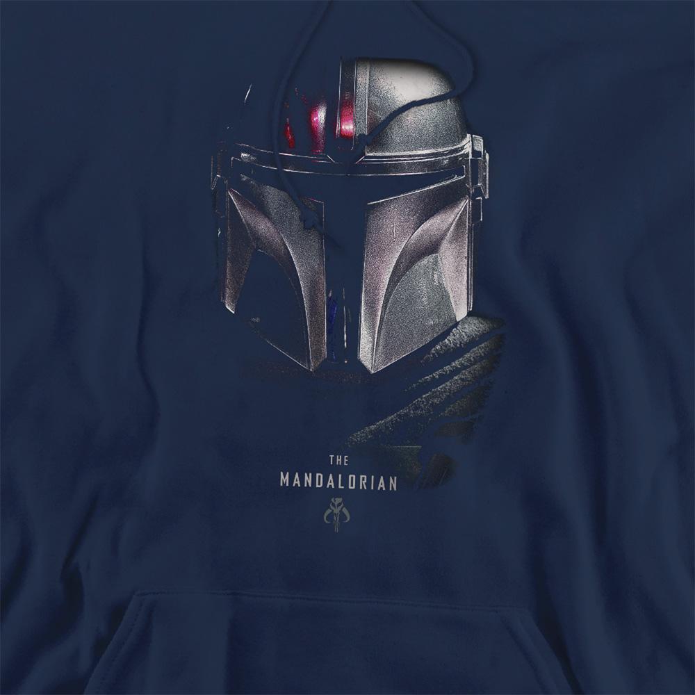Navy - Side - Star Wars Mandalorian Unisex Adult Shadow Hoodie