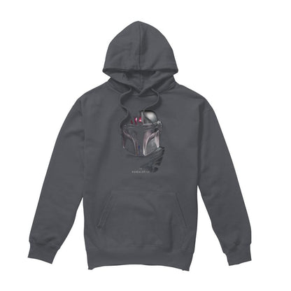 Charcoal - Front - Star Wars Mandalorian Unisex Adult Shadow Hoodie