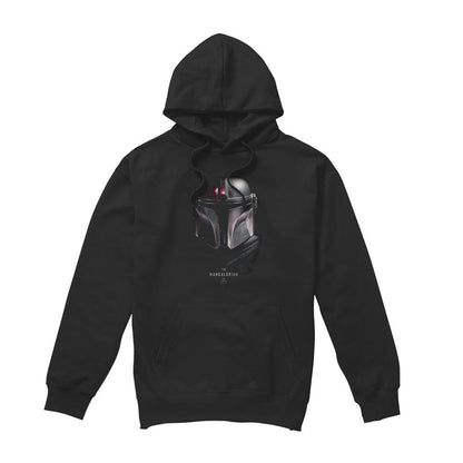 Black - Front - Star Wars Mandalorian Unisex Adult Shadow Hoodie