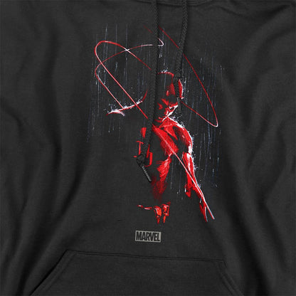 Black - Side - Daredevil Unisex Adult Rain Hoodie