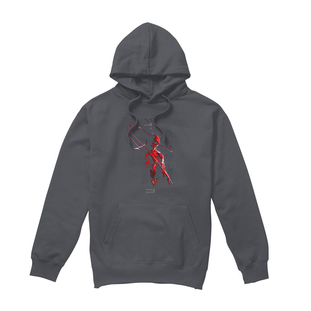 Charcoal - Front - Daredevil Unisex Adult Rain Hoodie