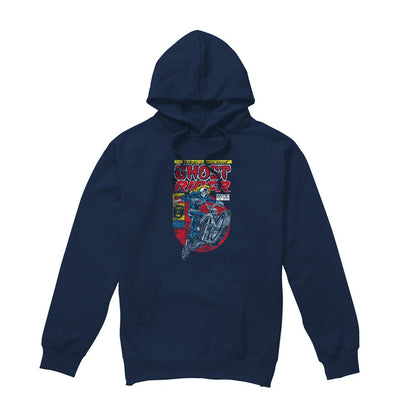 Navy - Front - Ghost Rider Unisex Adult Hoodie