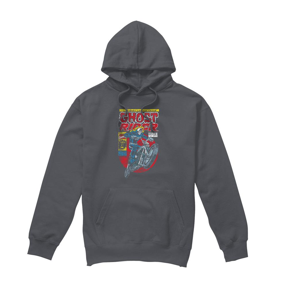 Charcoal - Front - Ghost Rider Unisex Adult Hoodie