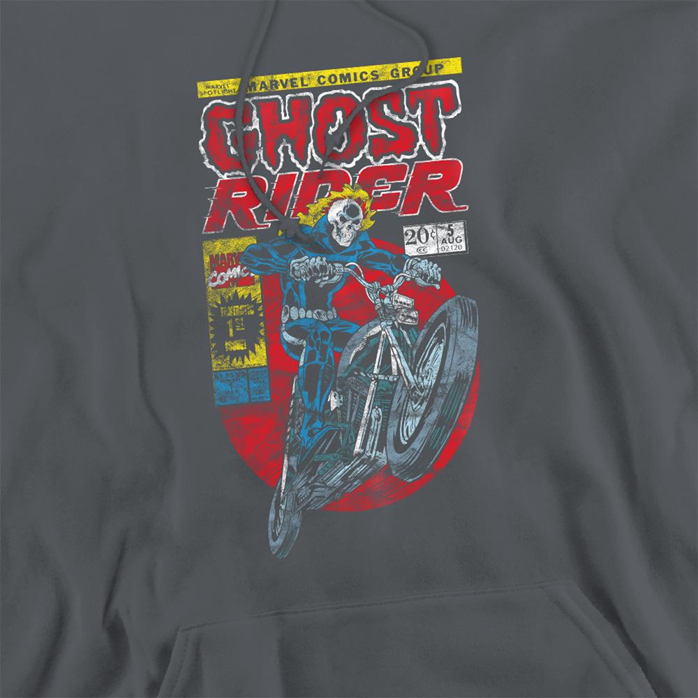 Charcoal - Side - Ghost Rider Unisex Adult Hoodie