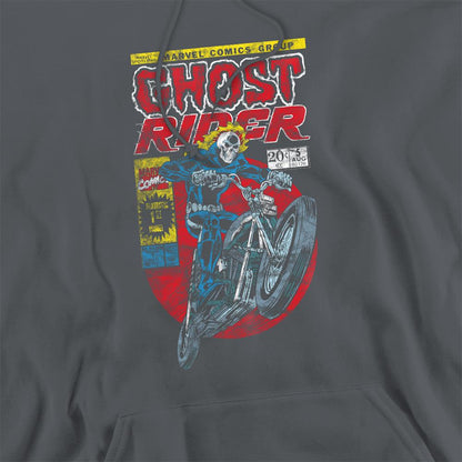 Charcoal - Side - Ghost Rider Unisex Adult Hoodie