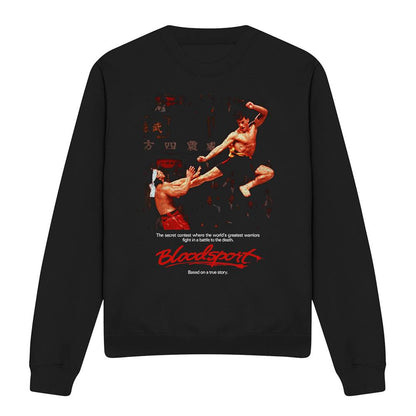 Black - Front - Bloodsport Unisex Adult Poster Sweatshirt