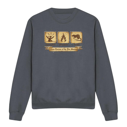 Charcoal - Front - The Princess Bride Unisex Adult Three Terrors Sweatshirt
