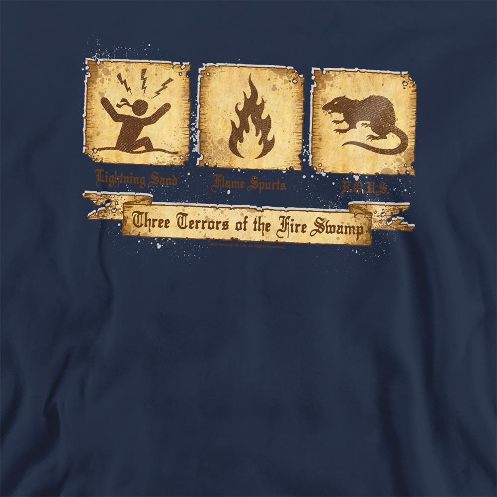 Navy - Side - The Princess Bride Unisex Adult Three Terrors Sweatshirt