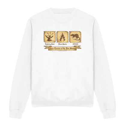 White - Front - The Princess Bride Unisex Adult Three Terrors Sweatshirt
