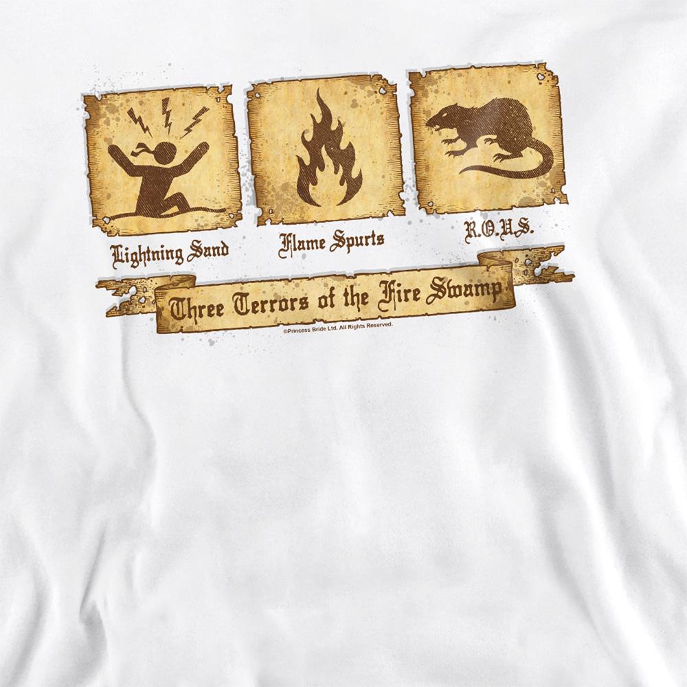 White - Side - The Princess Bride Unisex Adult Three Terrors Sweatshirt