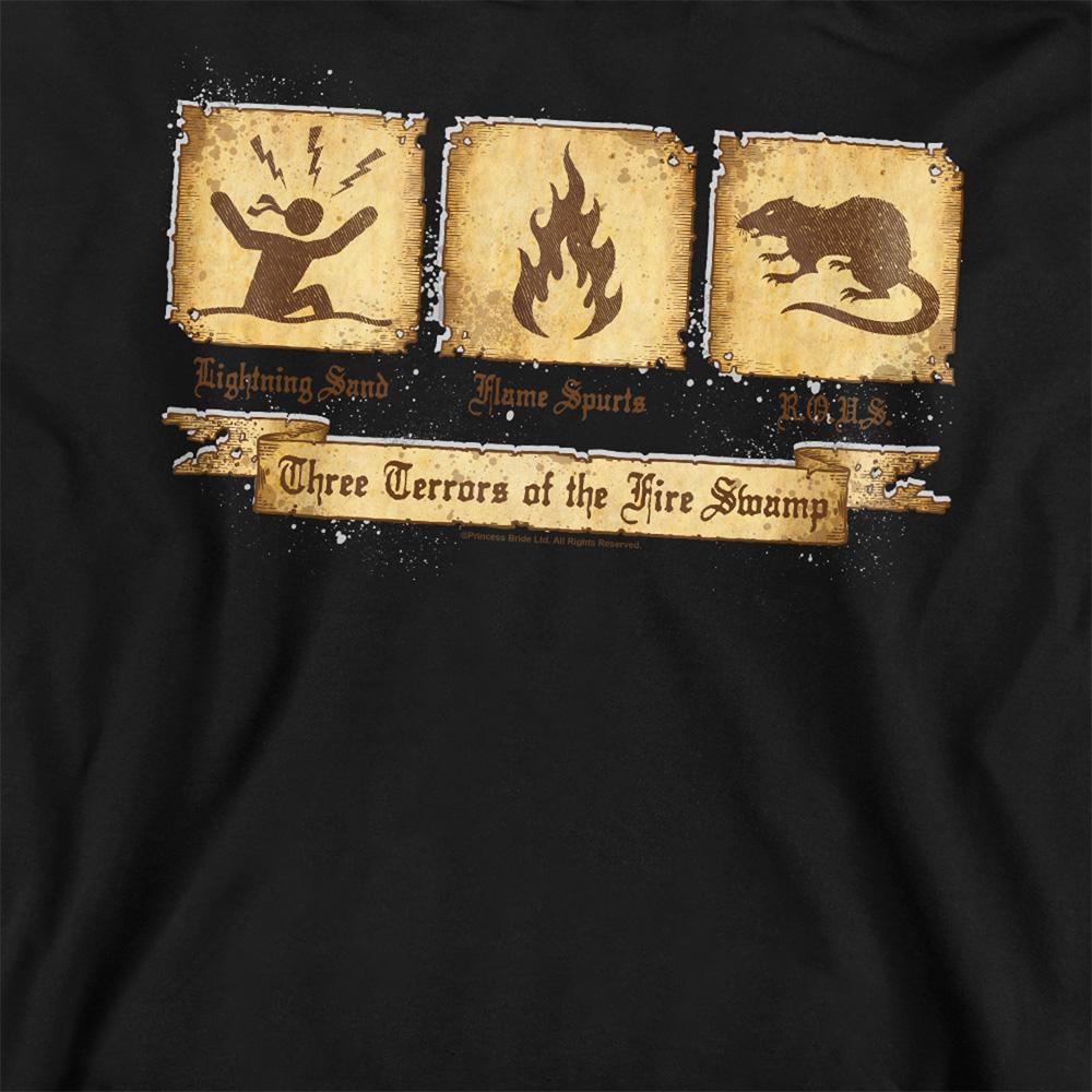 Black - Side - The Princess Bride Unisex Adult Three Terrors Sweatshirt
