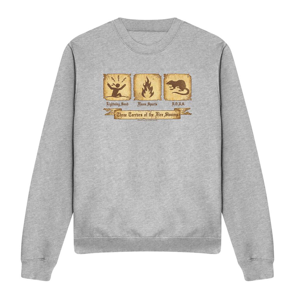 Athletic Heather - Front - The Princess Bride Unisex Adult Three Terrors Sweatshirt