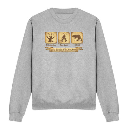 Athletic Heather - Front - The Princess Bride Unisex Adult Three Terrors Sweatshirt