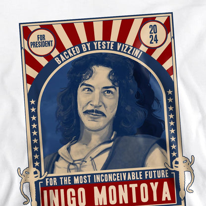 White - Side - The Princess Bride Unisex Adult For President 2024 Inigo Montoya Sweatshirt