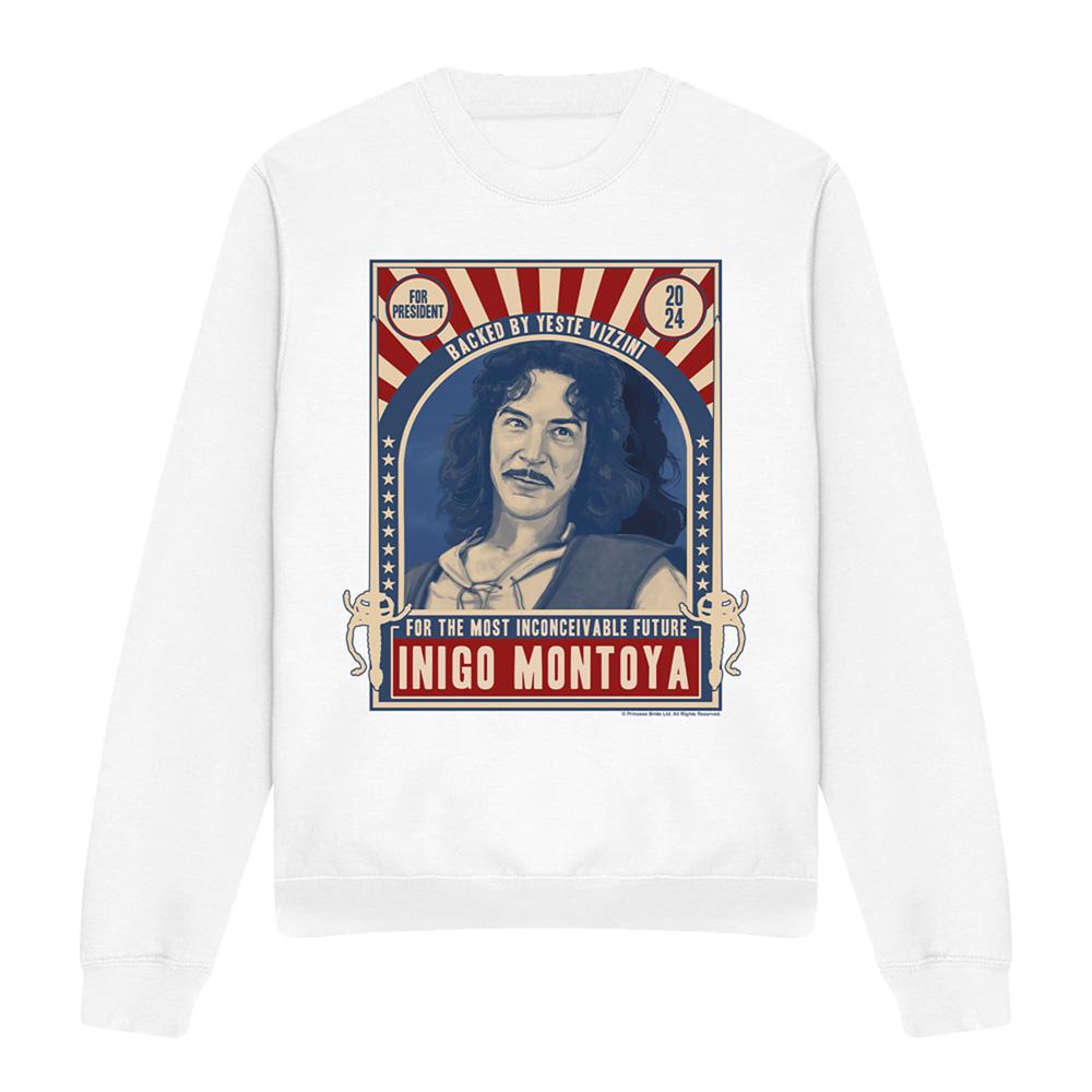 White - Front - The Princess Bride Unisex Adult For President 2024 Inigo Montoya Sweatshirt