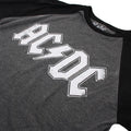 Grey-Black - Lifestyle - AC-DC Mens Logo 3-4 Sleeve T-Shirt