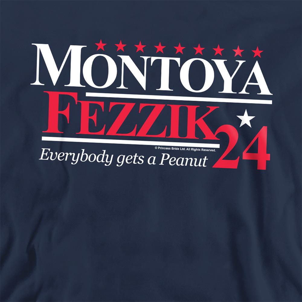Navy - Side - The Princess Bride Unisex Adult For President 24 Montoya & Fezzik Sweatshirt