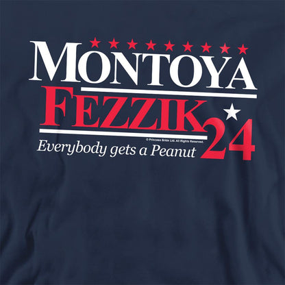 Navy - Side - The Princess Bride Unisex Adult For President 24 Montoya & Fezzik Sweatshirt