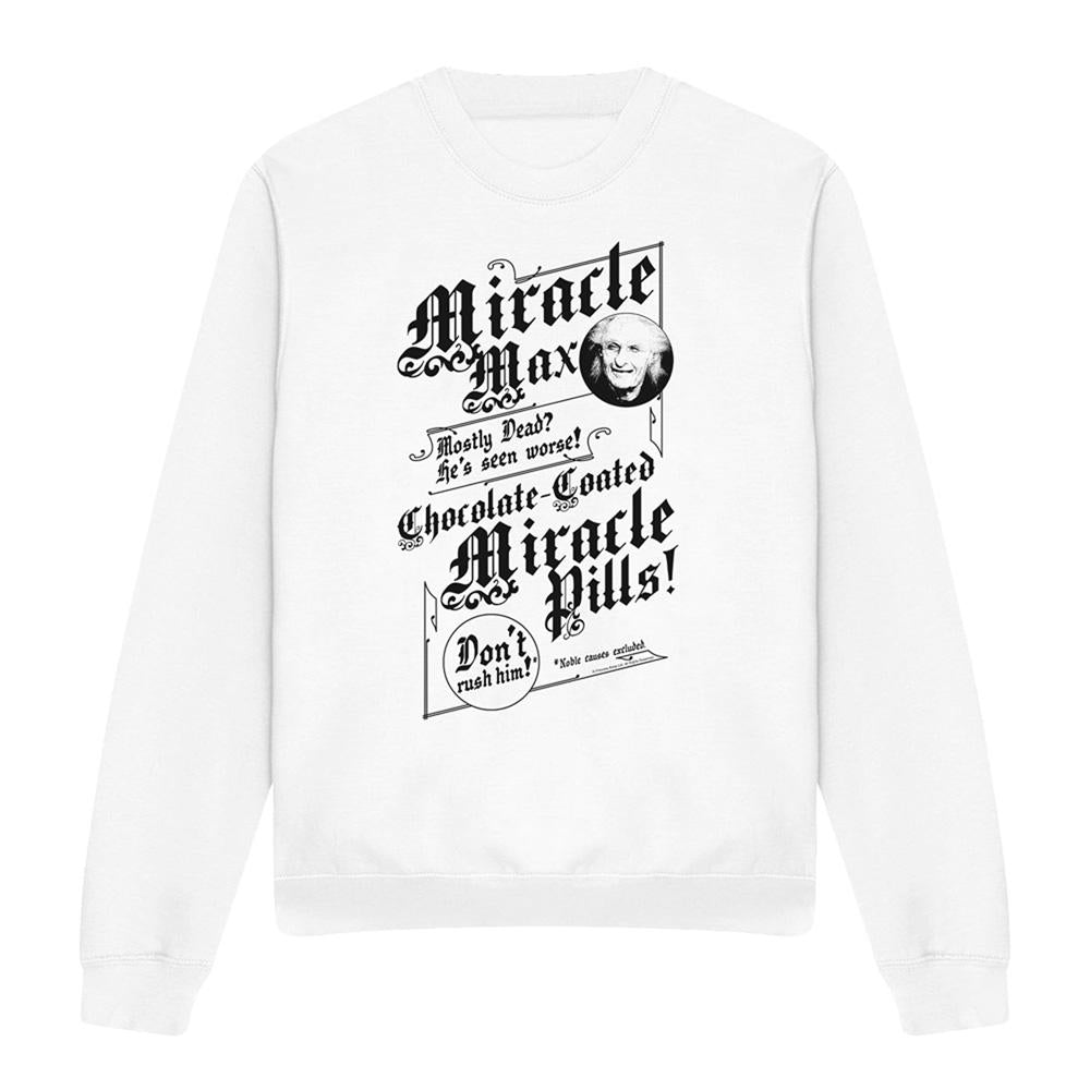White - Front - The Princess Bride Unisex Adult Miracle Max Sweatshirt