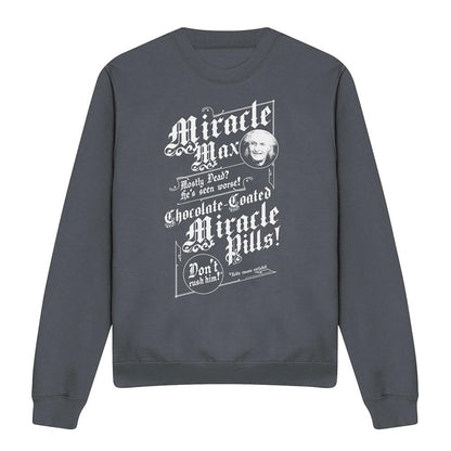 Charcoal - Front - The Princess Bride Unisex Adult Miracle Max Sweatshirt