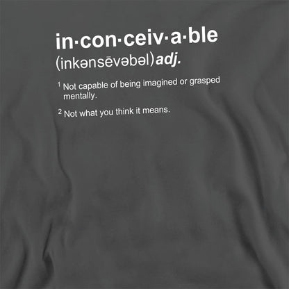 Charcoal - Side - The Princess Bride Unisex Adult Definition Sweatshirt