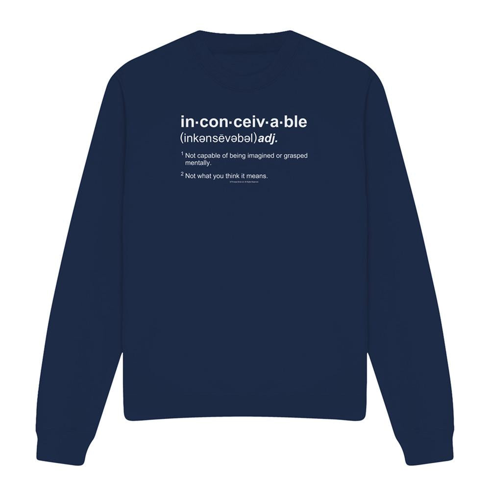Navy - Front - The Princess Bride Unisex Adult Definition Sweatshirt