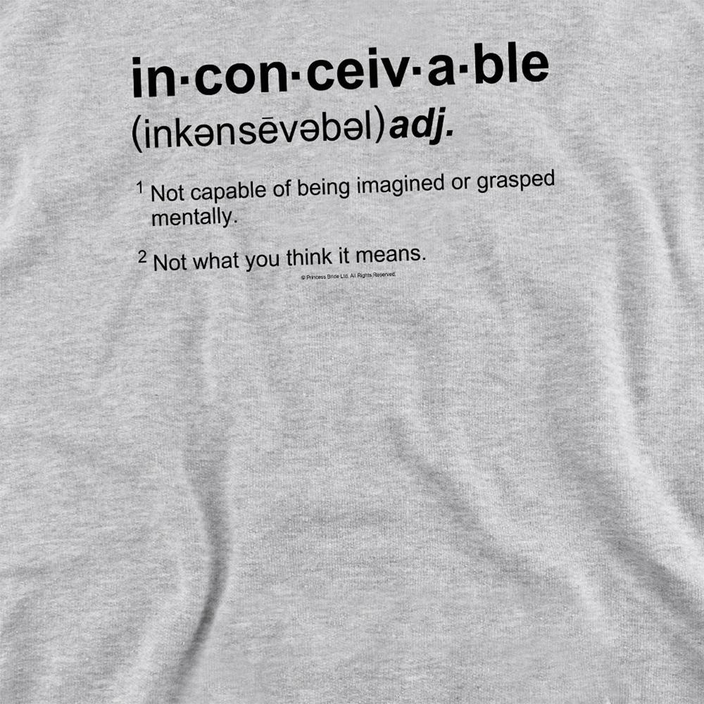 Athletic Heather - Side - The Princess Bride Unisex Adult Definition Sweatshirt