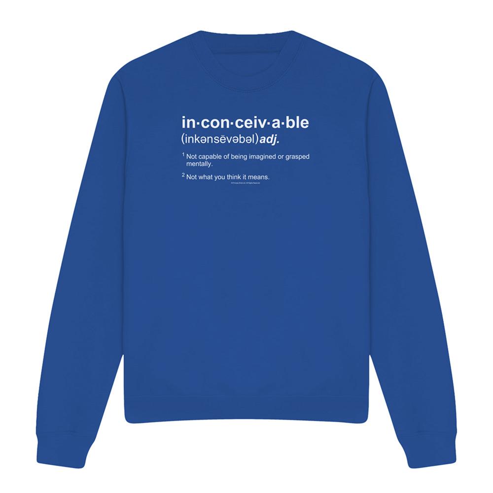 Royal Blue - Front - The Princess Bride Unisex Adult Definition Sweatshirt
