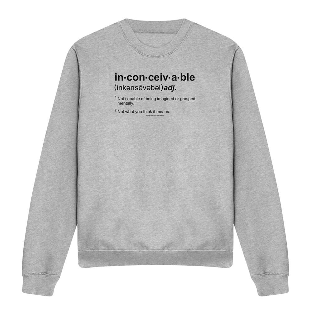 Athletic Heather - Front - The Princess Bride Unisex Adult Definition Sweatshirt
