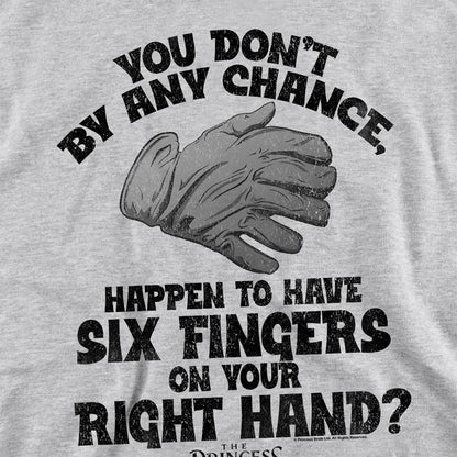 Athletic Heather - Side - The Princess Bride Unisex Adult By Chance 6 Fingered Gloves Sweatshirt