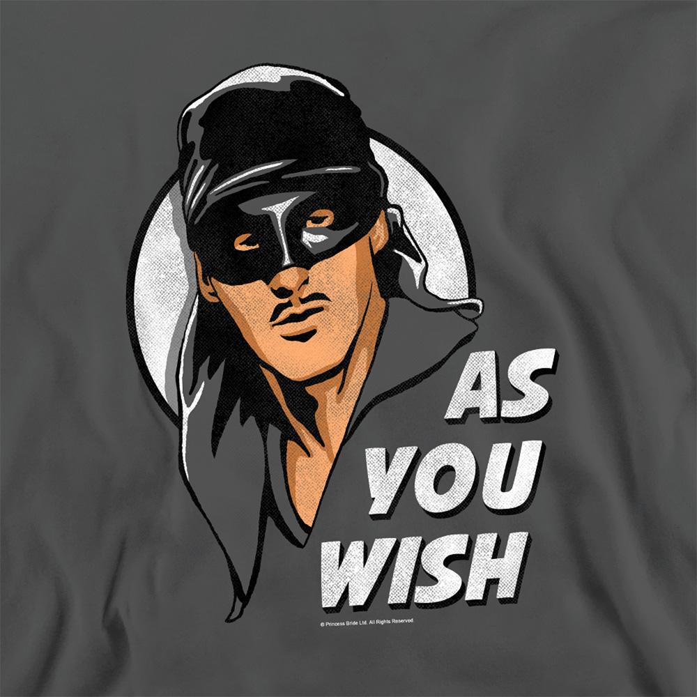 Charcoal - Side - The Princess Bride Unisex Adult As You Wish Sweatshirt