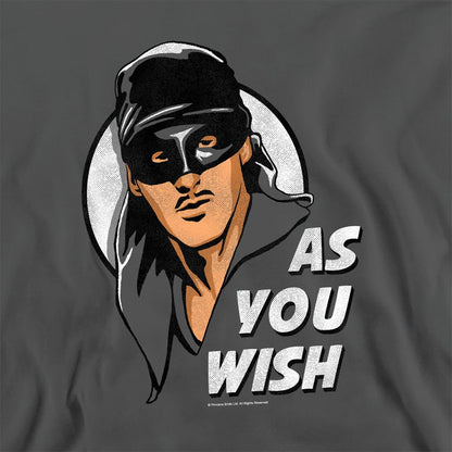 Charcoal - Side - The Princess Bride Unisex Adult As You Wish Sweatshirt