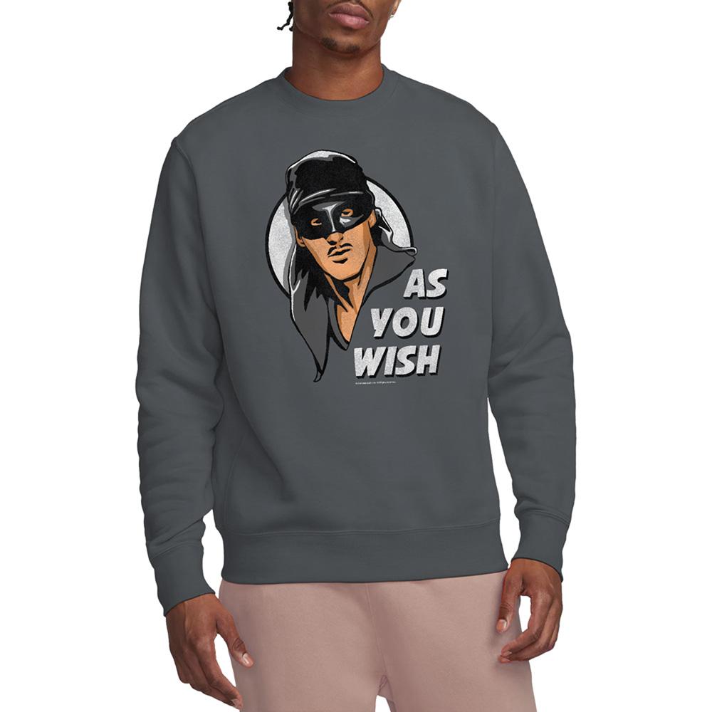 Charcoal - Lifestyle - The Princess Bride Unisex Adult As You Wish Sweatshirt