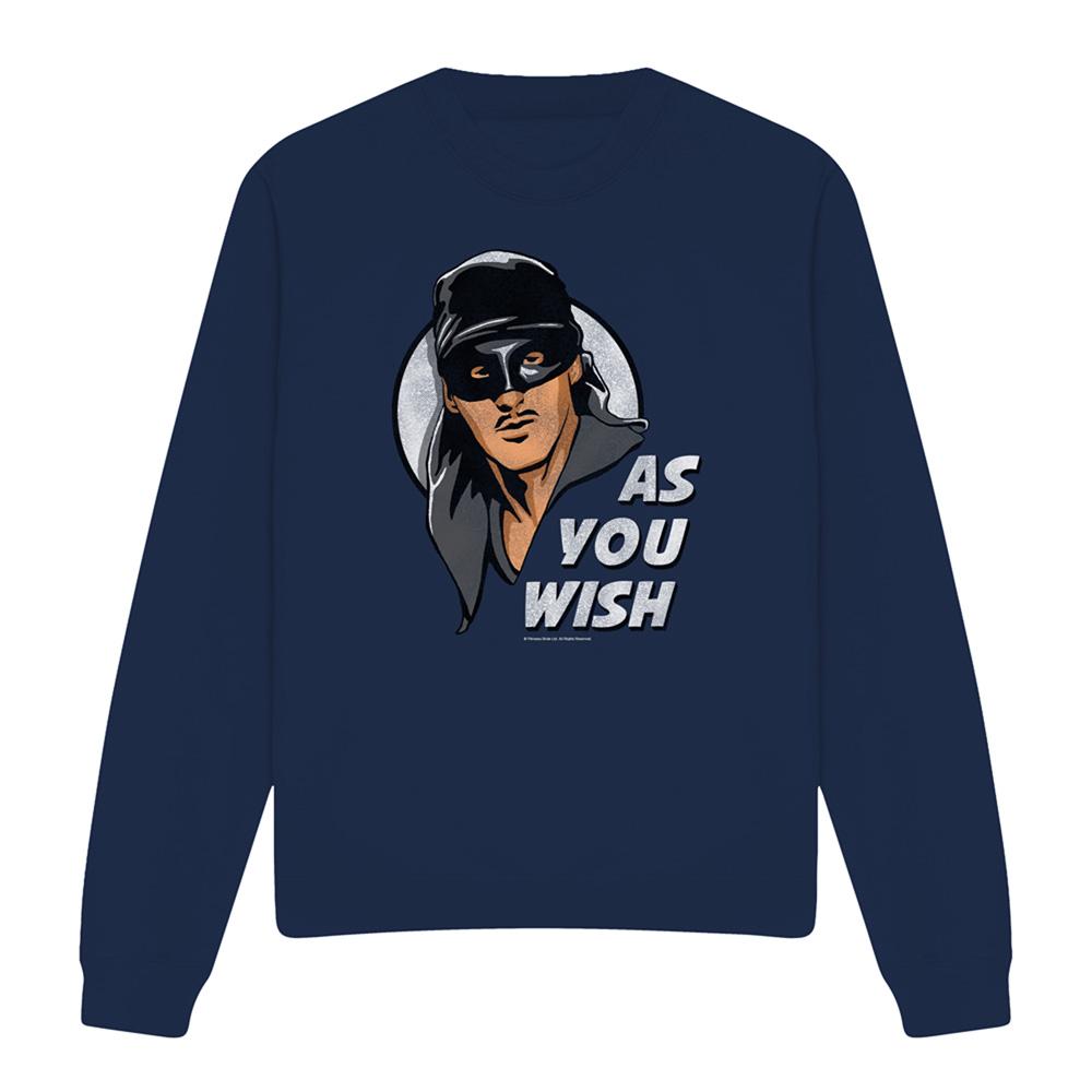 Navy - Front - The Princess Bride Unisex Adult As You Wish Sweatshirt