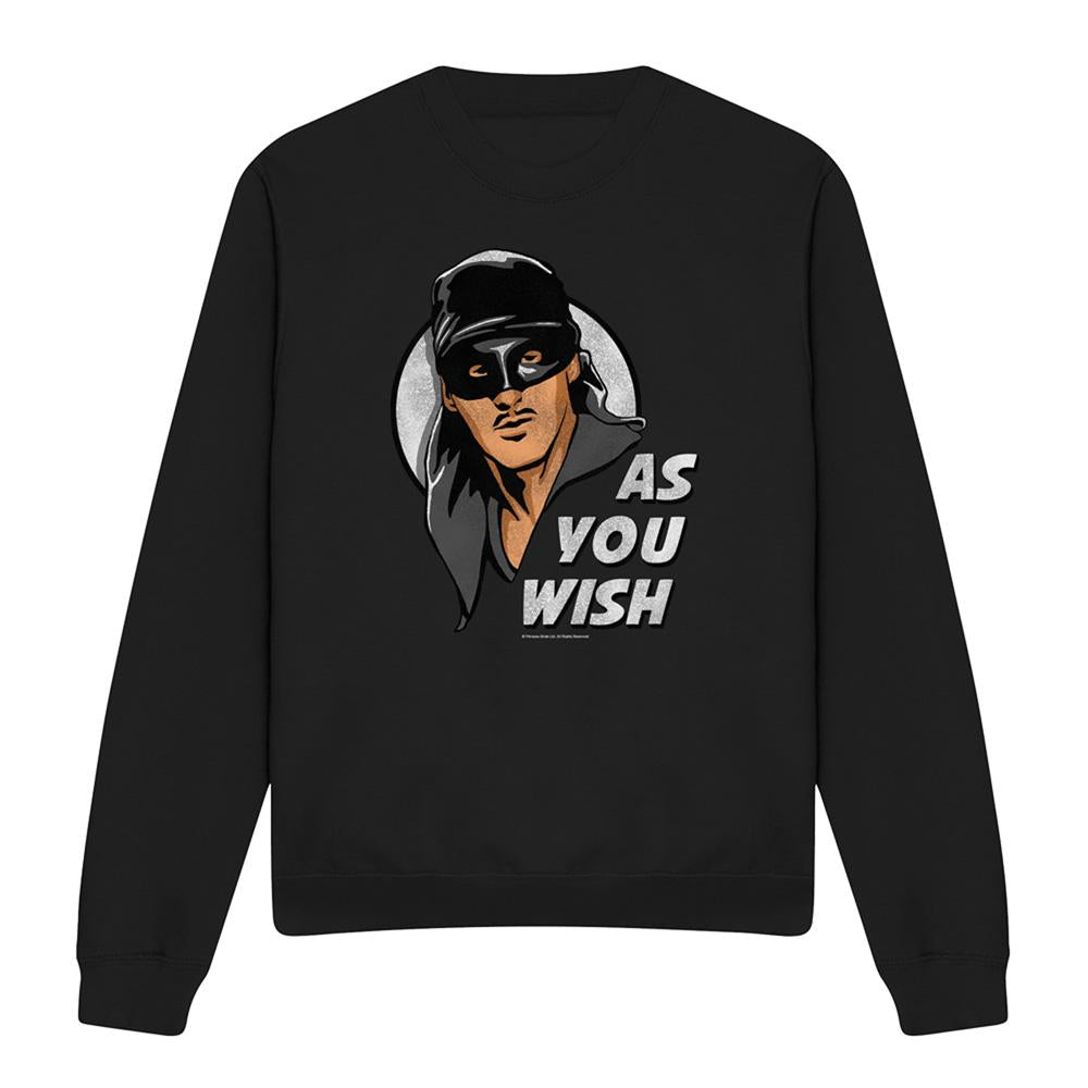 Black - Front - The Princess Bride Unisex Adult As You Wish Sweatshirt