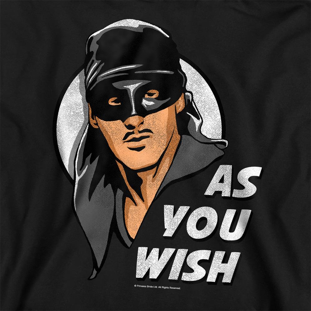 Black - Side - The Princess Bride Unisex Adult As You Wish Sweatshirt