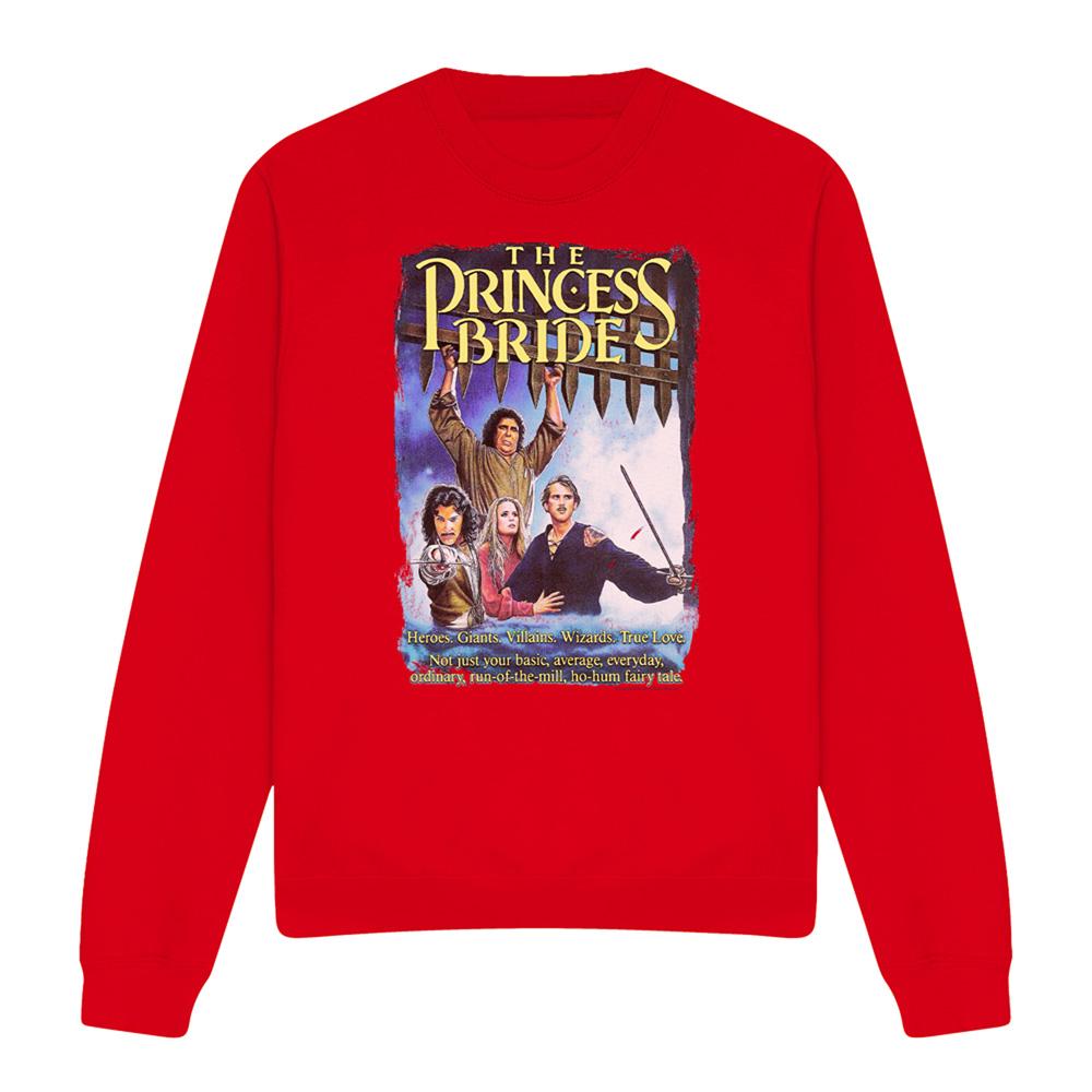 Red - Front - The Princess Bride Unisex Adult Poster Sweatshirt