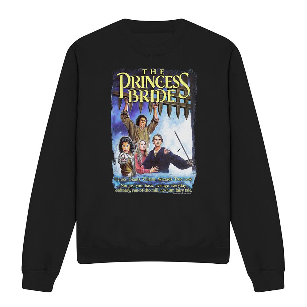 Black - Front - The Princess Bride Unisex Adult Poster Sweatshirt