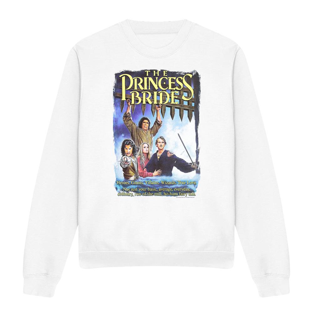 White - Front - The Princess Bride Unisex Adult Poster Sweatshirt