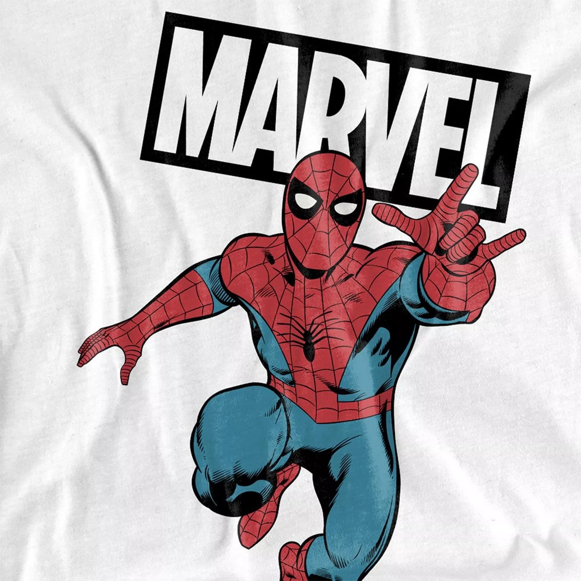 White - Side - Spider-Man Mens Jump T-Shirt