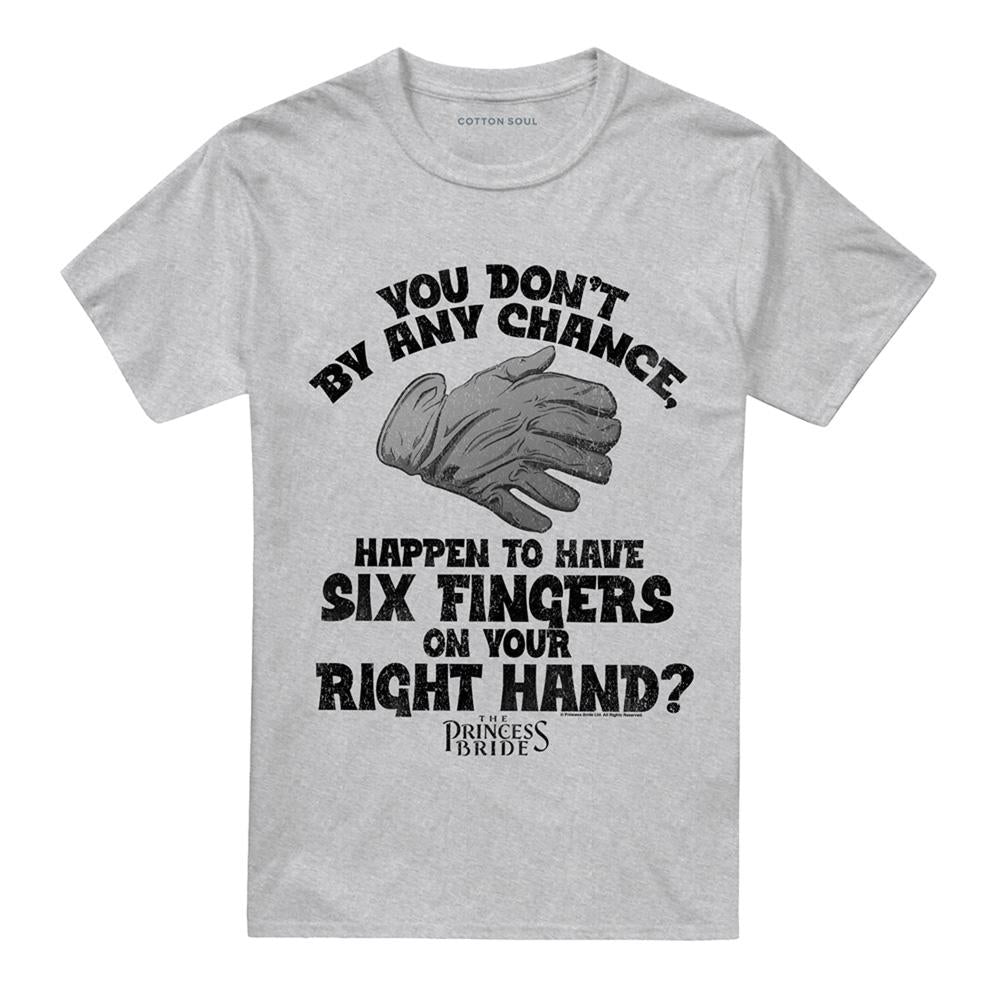 Athletic - Front - The Princess Bride Unisex Adult By Chance Six Fingered Glove T-Shirt