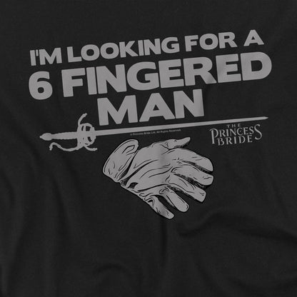 Black - Side - The Princess Bride Unisex Adult 6 Fingered Man T-Shirt