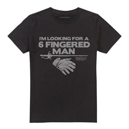 Black - Front - The Princess Bride Unisex Adult 6 Fingered Man T-Shirt