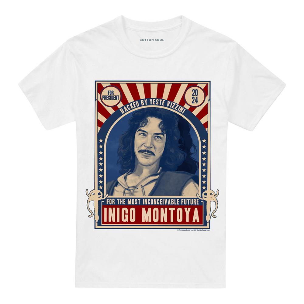 White - Front - The Princess Bride Unisex Adult For President 24 Inigo Montoya T-Shirt