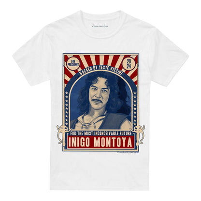White - Front - The Princess Bride Unisex Adult For President 24 Inigo Montoya T-Shirt