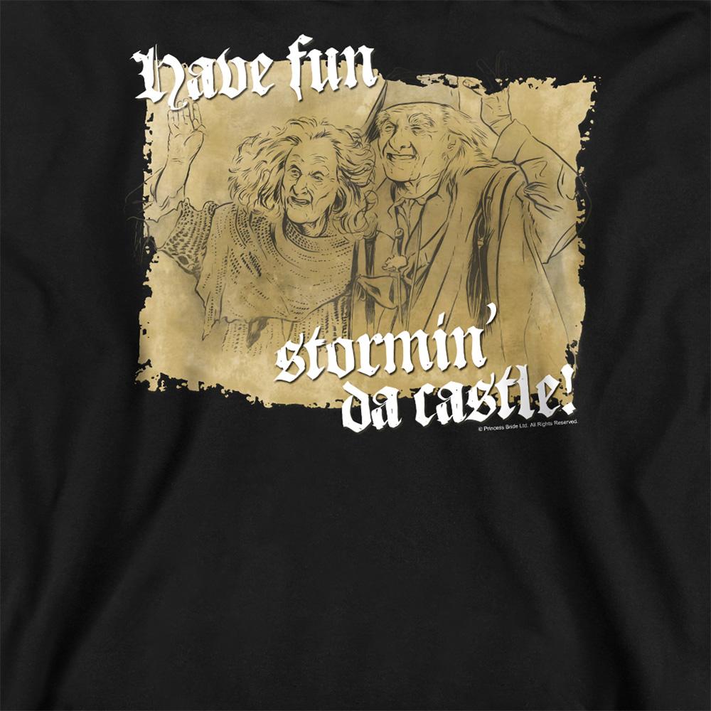 Black - Side - The Princess Bride Unisex Adult Stormin Da Castle Sweatshirt