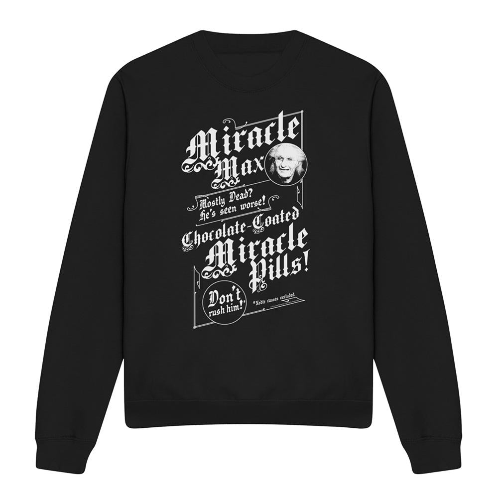 Black - Front - The Princess Bride Unisex Adult Miracle Max Sweatshirt