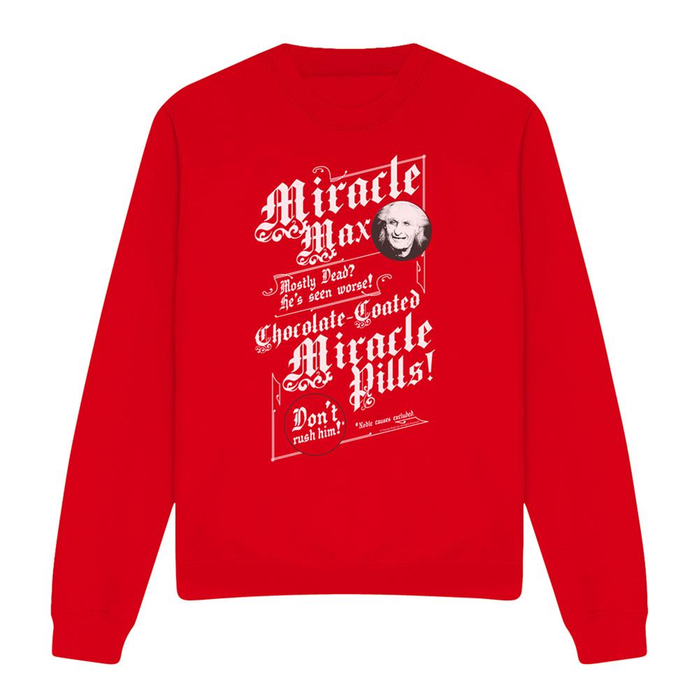 Red - Front - The Princess Bride Unisex Adult Miracle Max Sweatshirt