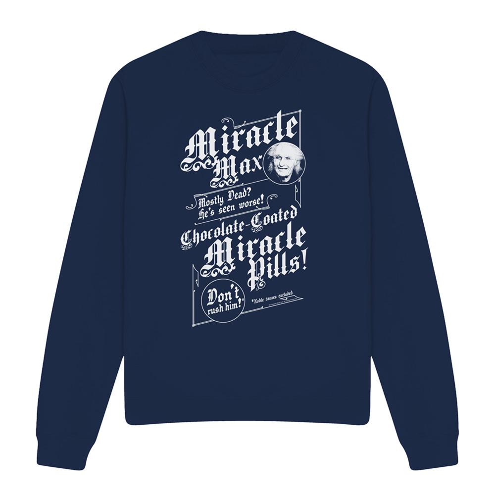 Navy - Front - The Princess Bride Unisex Adult Miracle Max Sweatshirt